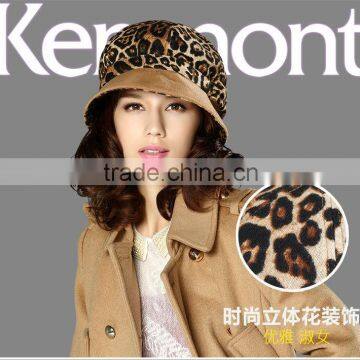 crochet leopard printed lady bucket hat 2014