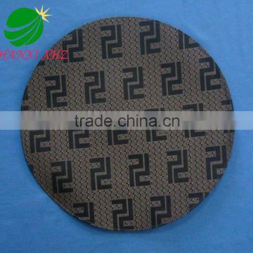 Brown Plastic Polyester Round Doily