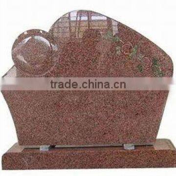 red granite tombstone/headstone/gravestone