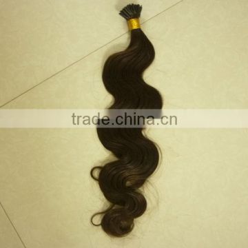 top selling and best quality i tip double drawn virgin indian hair