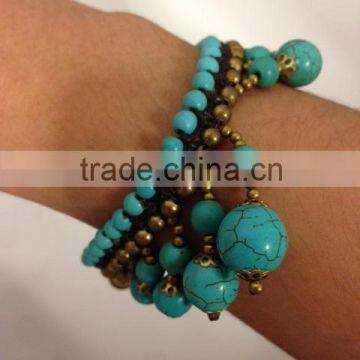 Thailand handmade turquoise bracelet