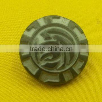 Brass Tin Color Metal Shank Button For Coats Wear --- MJ1131 photo-2