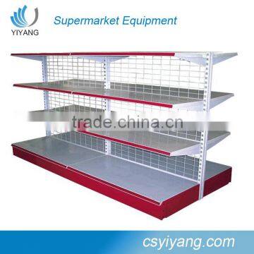 Hottest promotion and newest design retail shop double side supermarket shelf