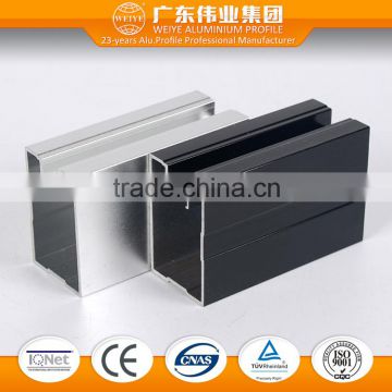 Aluminium profile for door and window with wood grain finish