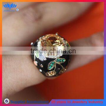 LATEST CHERRY BLOSSOM DESIGN FASHION CRYSTAL O RING