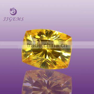 Wholesale Cushion Cut Rectangle Yellow Topaz Gems for Rings