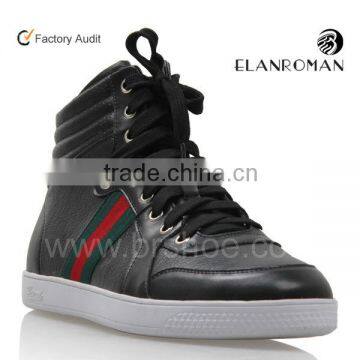 High top black hip hop casual men sneakers                        
                                                Quality Choice