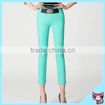 European light green lady baggy pants