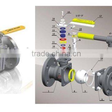 Zhejiang Zhitai ANSI Seires Flanged Ball Valve