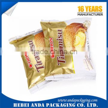 Custom printed potato chip bags/ banana chips plastic packaging/cake packaging inflatable bag