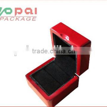 Custom red ring box by wooden