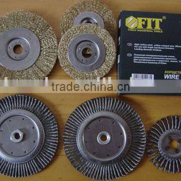 Single section wheel brushes