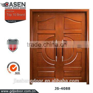 China supplier high quality double swing teak wood main door designs