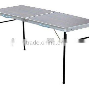 Brown Aluminum Folding Camping Table