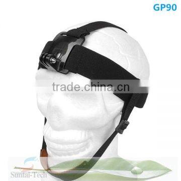 Hot selling Light weight Gopros Head Belt for GoPros Hero4/ 3+, Go pro head band for SJcam and Xiaoyi accessories GP90