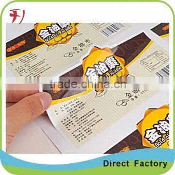 Top Hot Custom Paper Roll Adhesive Sticker