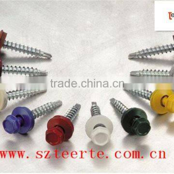 hand tighting rubber head self drilling screw