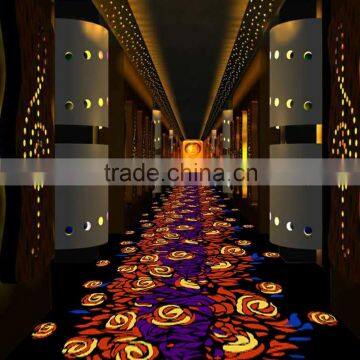 Flower Shape Corridor Wilton Carpet for Hotel photo-2