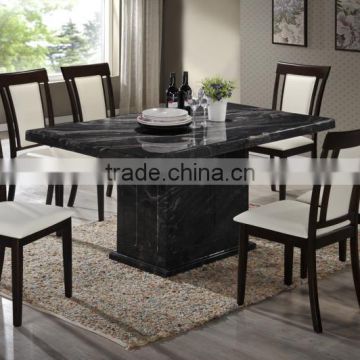 2016 Latest Stainless Marble Top Table Cushion Solid Wood Chair for Thailand