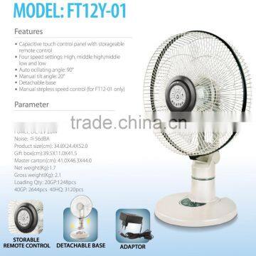 FT12Y-01 CE UL RoHS 2016 New European Design Brushless DC Motor 12 Inch Desk Fan Quality Choice photo-2