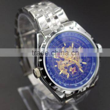 Antique Men's Watch Luury Famous Brand Jaragar Automatic Skeleton Wrist Watch Golden Male Stainless Steel Montre Homme photo-2