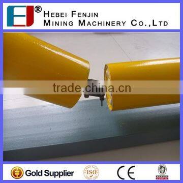 Steel Tube Q235 Troughing Type Carrying Idler Roller With Electrostatic Painting