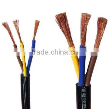 factory price flexible cable pvc jacket coated cover lv type rvv cable