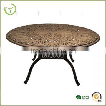 Large round dining table-Cast Alum, Modern dining table