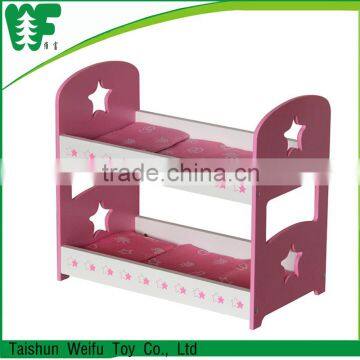 Top sale wood doll bed