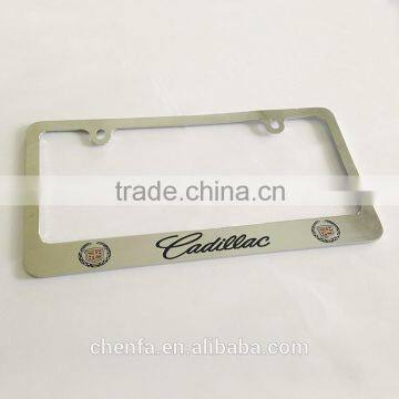 Custom Wholesale Zinc Alloy American Car Number Plate Frame photo-2