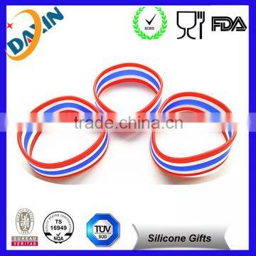 Colorful Promotional Gifts Silicone Bracelets With Logo Printed