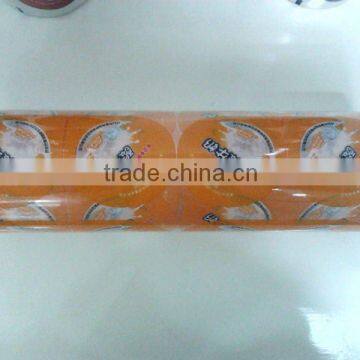 Transparent plastic cup sealing roll film