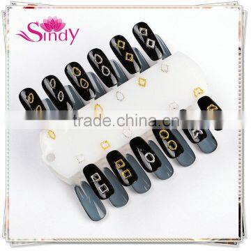 500pcs/bag nail metal ring nail art ring 3d nail decoration metal nail art circle ZX:R486