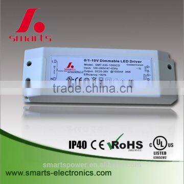 1-10V and PWM Dimmable 42W LED Driver