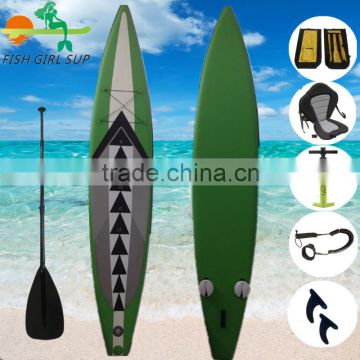 2016 New model inflatable water racing sup paddle board for sale