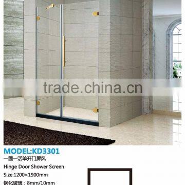 Frameless Tempered Glass Hinge Cubicle Shower Rooms Enclosures(KD3301)