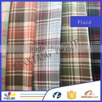 2014 Best seller wholesale yarn dyed tartan plaid cotton fabric