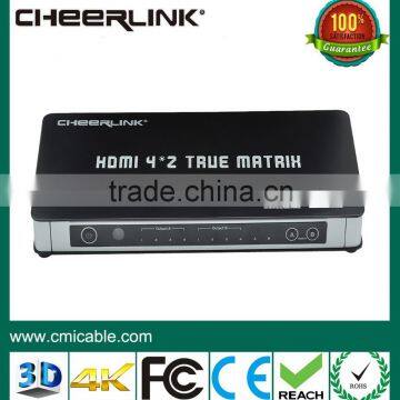 ultra hd 4k 4*2 hdmi and ir matrix switch