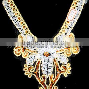 fancy beautiful collar motif for garment