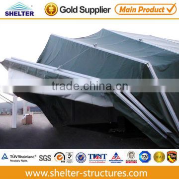 all weather PVC fabric structure aircraft tents for UN army for sale