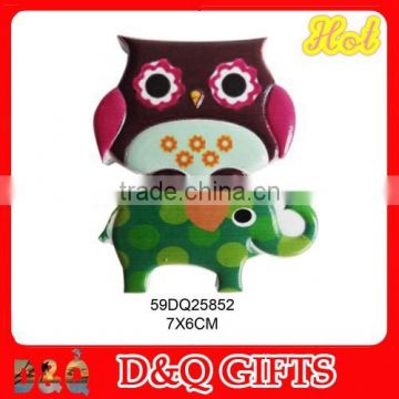 Promotional gift owl refrigerator magnet