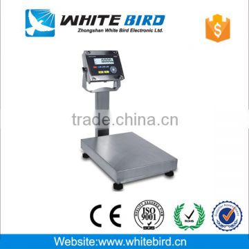 Electronic stainless steel platform weighing scale with waterproof indicator with printer