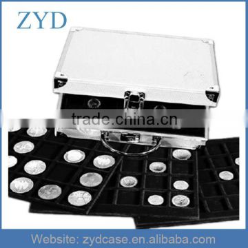 Professional Lightweight Aluminum Coin Display Box With Trayer ZYD-HZMcc004