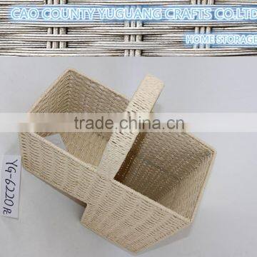 Eco-friendly latest design handmade paper hamper basket