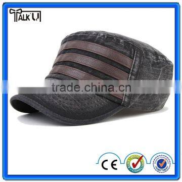 Jean Washed Cotton Snapback Military Cap