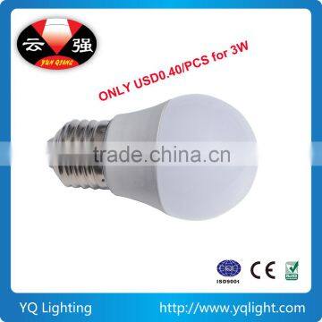 7W A60 Plastic + Aluminum , 100lm/w, SMD 2835 LED Light Bulb