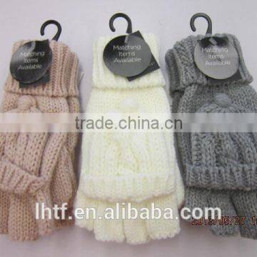 2015 newest ladies knitting glove