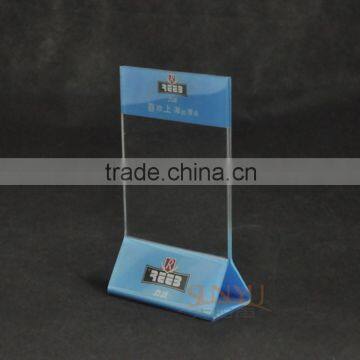 Deluxe Freestanding Crystal Clear Acrylic Table Card Sign Holder / Menu or Ad Display Stand photo-2