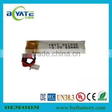 Popular small lithium polymer rechargeable battery for wearable devices