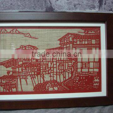 Paper Cutting Framed Painting for Home Decoration